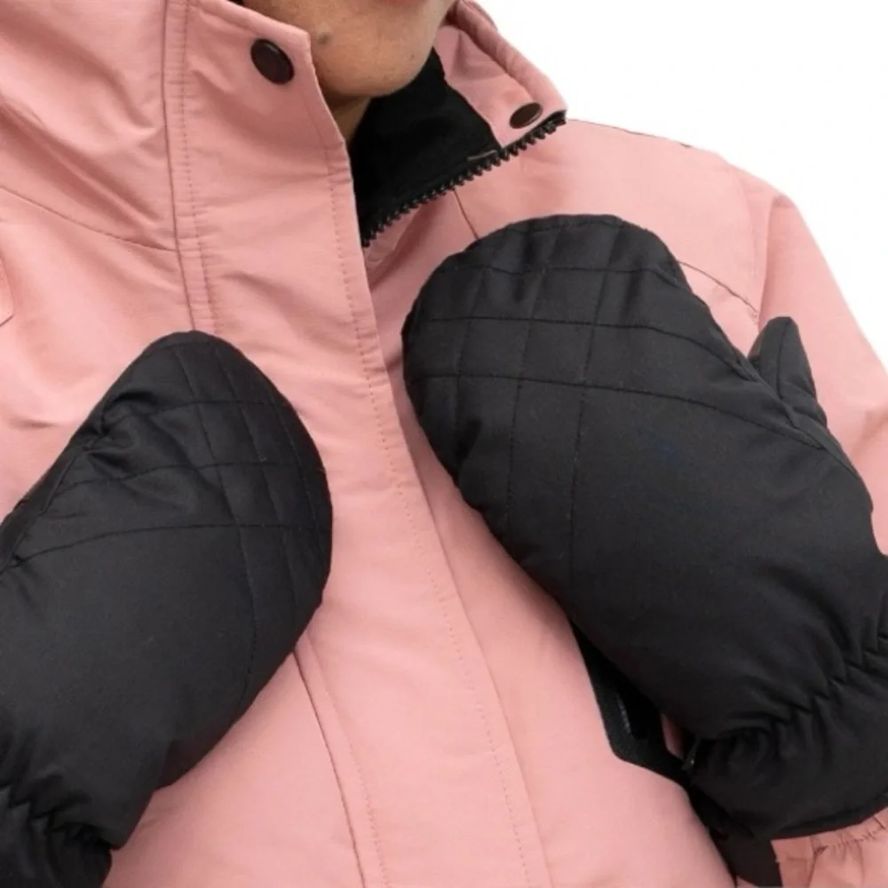 NWT Isotoner Sleek Heat Black Mittens with SmartDri &‎ Touchscreen Technology